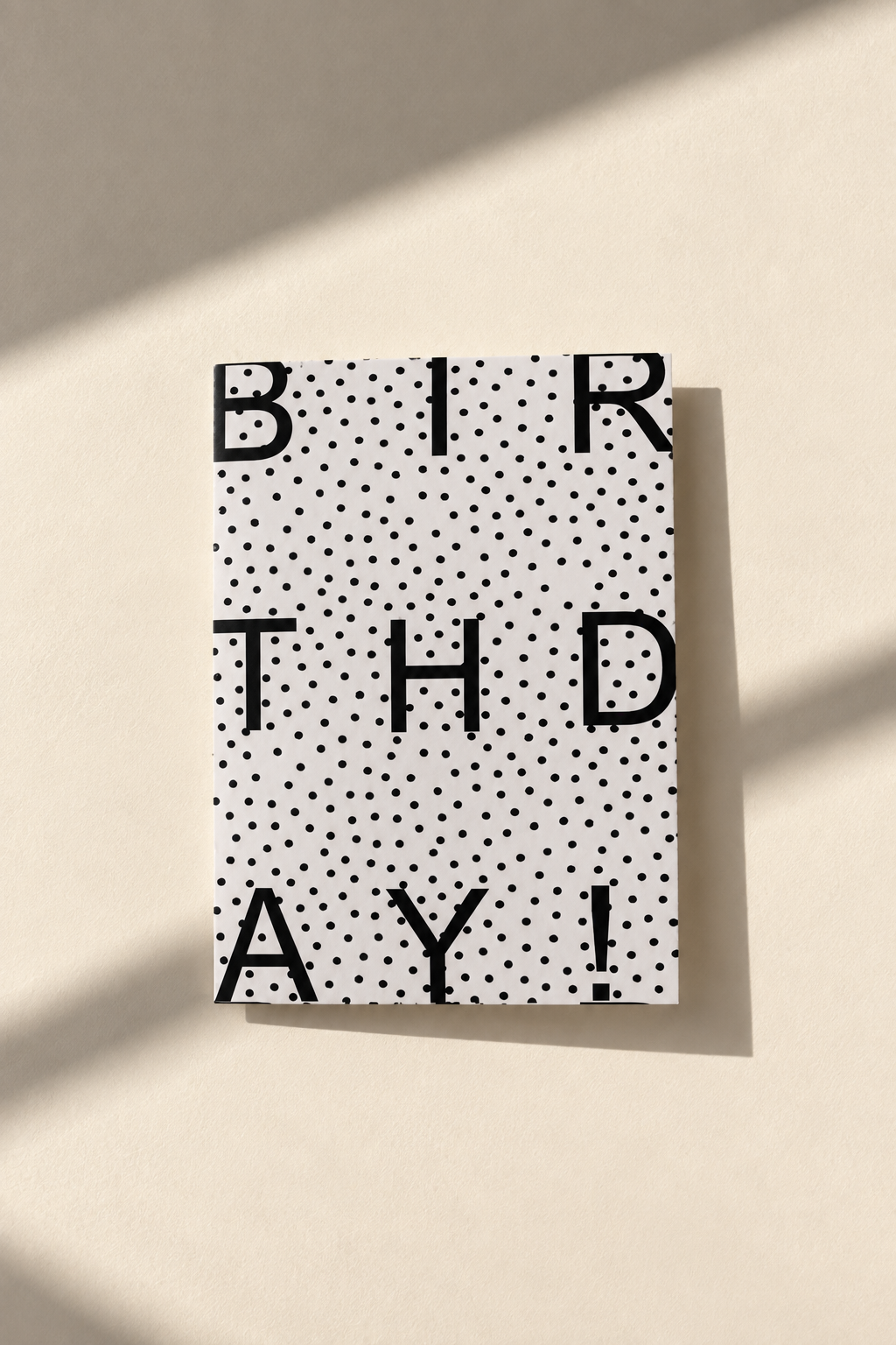 Birthday polka dot greeting card